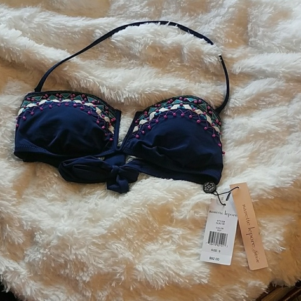 NWT Nanette‎ Lepore Bandeau Tankini Small